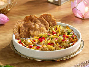 Falahari Singhara Papdi Chaat