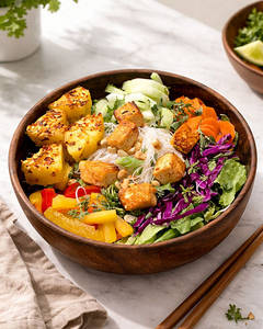 Rice Noodle Salad Bowl - Tofu