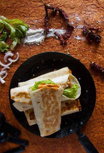 Grilled Paneer Tortilla Wrap