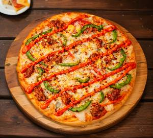Tandoori chicken pizza