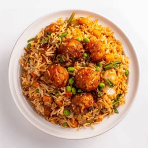 Veg manchurian fried rice
