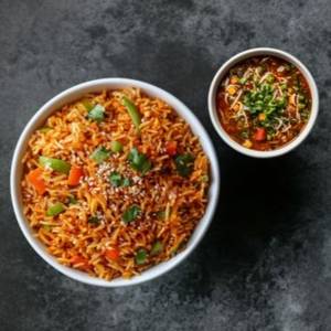 Triple schezwan fried rice