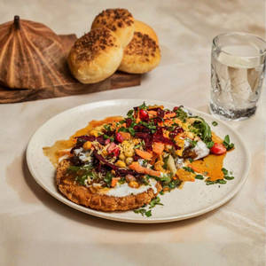 ALOO TIKKI CHOLE CHAAT