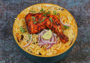 Chicken Tandoori Leg Biryani