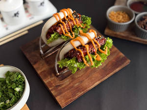 Korean Chicken Open Bao