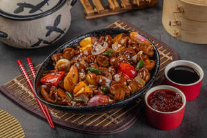 Non Fried Chilly Mushroom