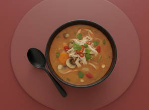 Veg Tom Yum Soup