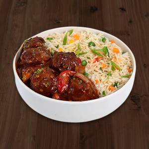 Fried Rice Manchurian Rice Bowl