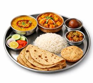 Dal Fry & Handi Paneer Thali  [With Dal Fry]