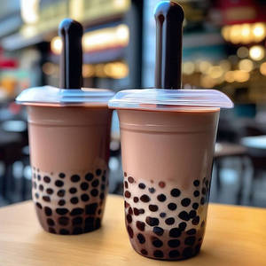 Chocolate Drink Popping Boba