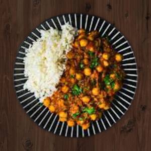 Chana Masala With Rice