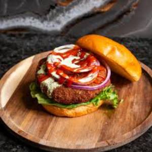 Spicy Tangy Aloo Tikki Burger