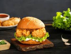 Veg Cheese Momo Burger
