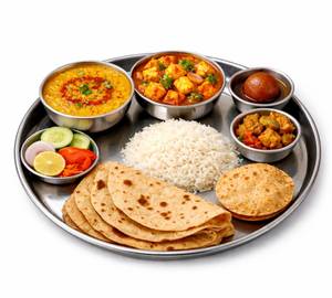 Dal Fry & Paneer Butter Masala Thali   [With Dal Fry]
