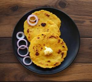 Makki roti with desi ghee