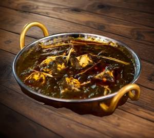 Cheese garlic palak