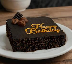 Chocolate Chocochips Birthday Square Cake