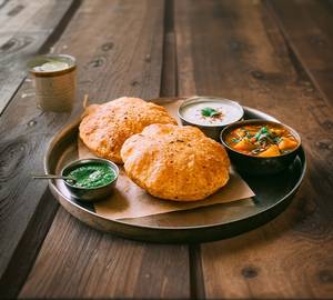 Bedmi Poori Platter