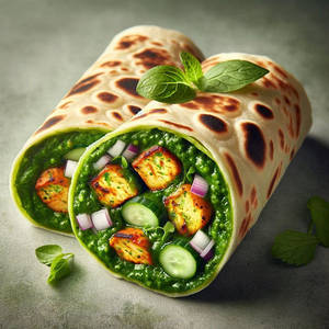 Haryali Paneer Roll