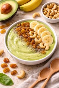 Avocado Banana Smoothie Dessert Bowl