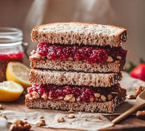 Hazelnut Jam Filled Sandwich