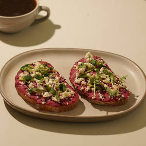 Beet Hummus And Feta