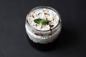 Chia Coconut Blueberry Pudding.