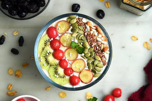 Multigrain Overnight Porridge [Dry Fruit Crunch].