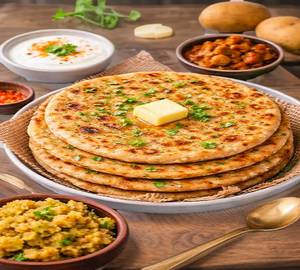 Dhesi ghee aalu peyaz parantha
