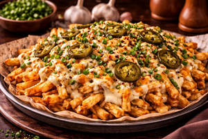 Loaded Garlic Cheese Fries