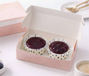 Blueberry Cheese Cupcakes (Set of 2)