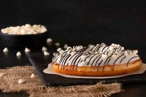White Chocolate Dip Donut