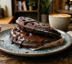 Brownie Waffle With Dark Chocolate