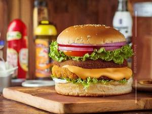 Double tikki cheese burger