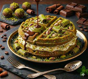 Pista Kunafa Waffle