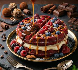 Signature Berry Red Velvet Waffle