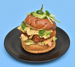 Paneer patty burger