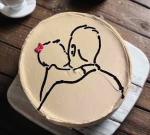 Father -Son Butterscotch Bento Cake