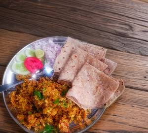 Boil bhurji chapati