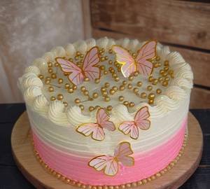 Rasmalai Top Of The Butterfly Theme Cake