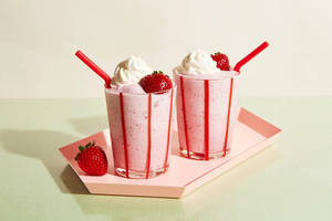 Strawberry(milkshake With Ice Cream)
