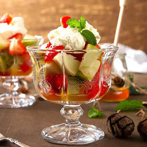 Fruit Salad With Ice Cream