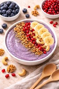 Blueberry Banana Smoothie Dessert Bowl