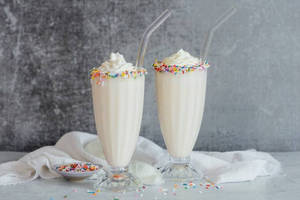 Vannila(milk Shake With Ice Cream)
