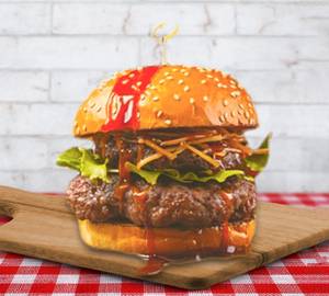 Grilly Fried Tandoori  Chicken Burger(Double Deck)