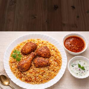 Chiken Dum Biryani [Full,4 Piece]