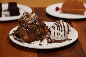 Nutty Nutella Brownie Waffle