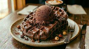 Choco Ice Cream Waffle