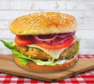 Cheese Aloo Tikki Burger