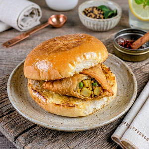 Jain Butter Grilled Samosa Pav
